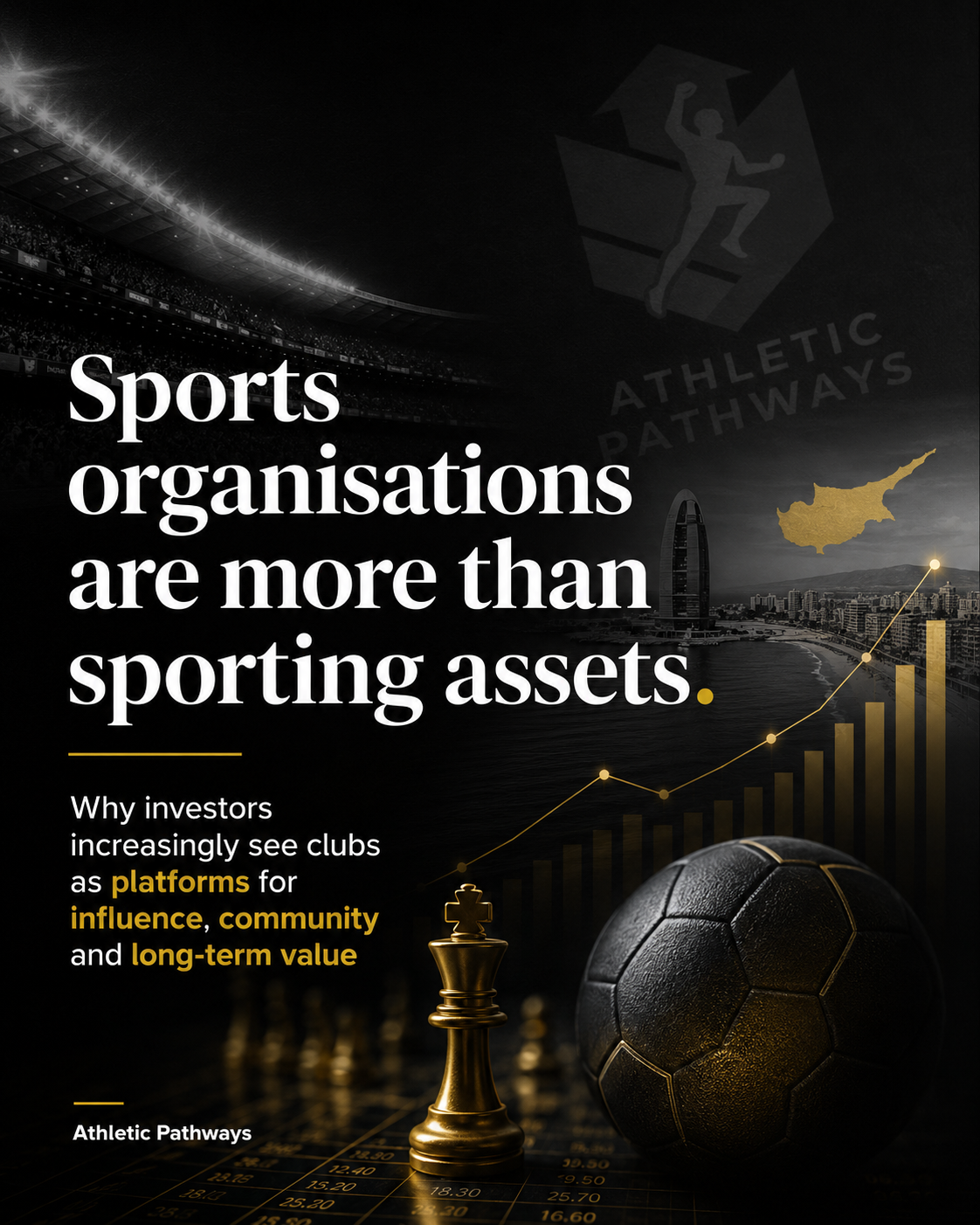 Sports investment strategy in Cyprus showing football, business growth and Athletic Pathways